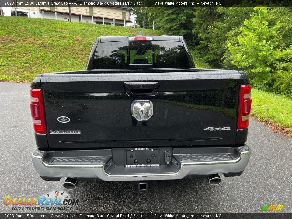 2023 Ram 1500 Laramie Crew Cab 4x4 Diamond Black Crystal Pearl / Black Photo #7