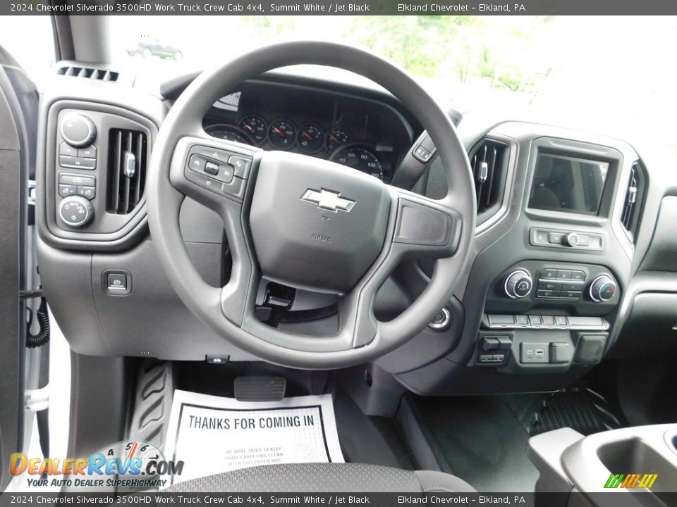 Dashboard of 2024 Chevrolet Silverado 3500HD Work Truck Crew Cab 4x4 Photo #26