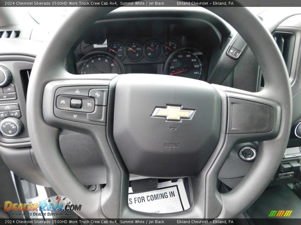 2024 Chevrolet Silverado 3500HD Work Truck Crew Cab 4x4 Steering Wheel Photo #27