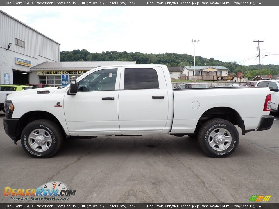 2023 Ram 2500 Tradesman Crew Cab 4x4 Bright White / Diesel Gray/Black Photo #2