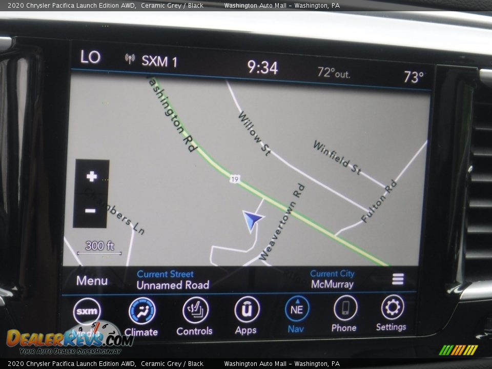 Navigation of 2020 Chrysler Pacifica Launch Edition AWD Photo #4
