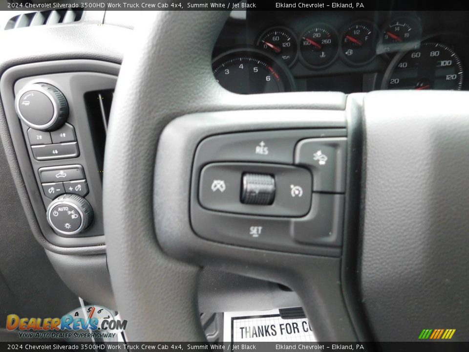 2024 Chevrolet Silverado 3500HD Work Truck Crew Cab 4x4 Steering Wheel Photo #28