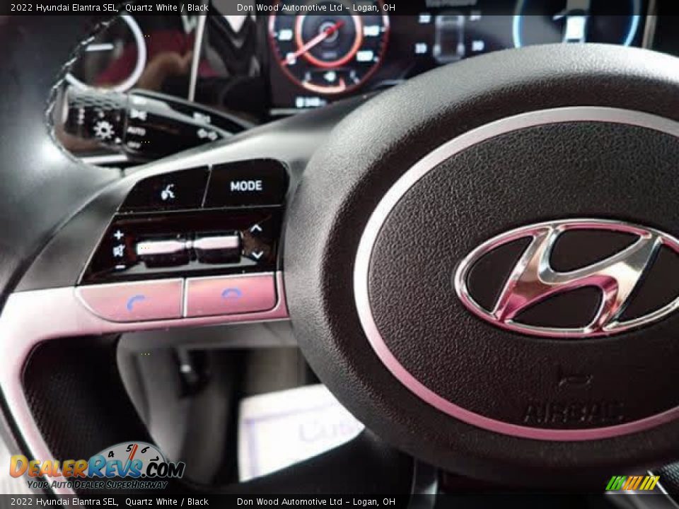 2022 Hyundai Elantra SEL Quartz White / Black Photo #16