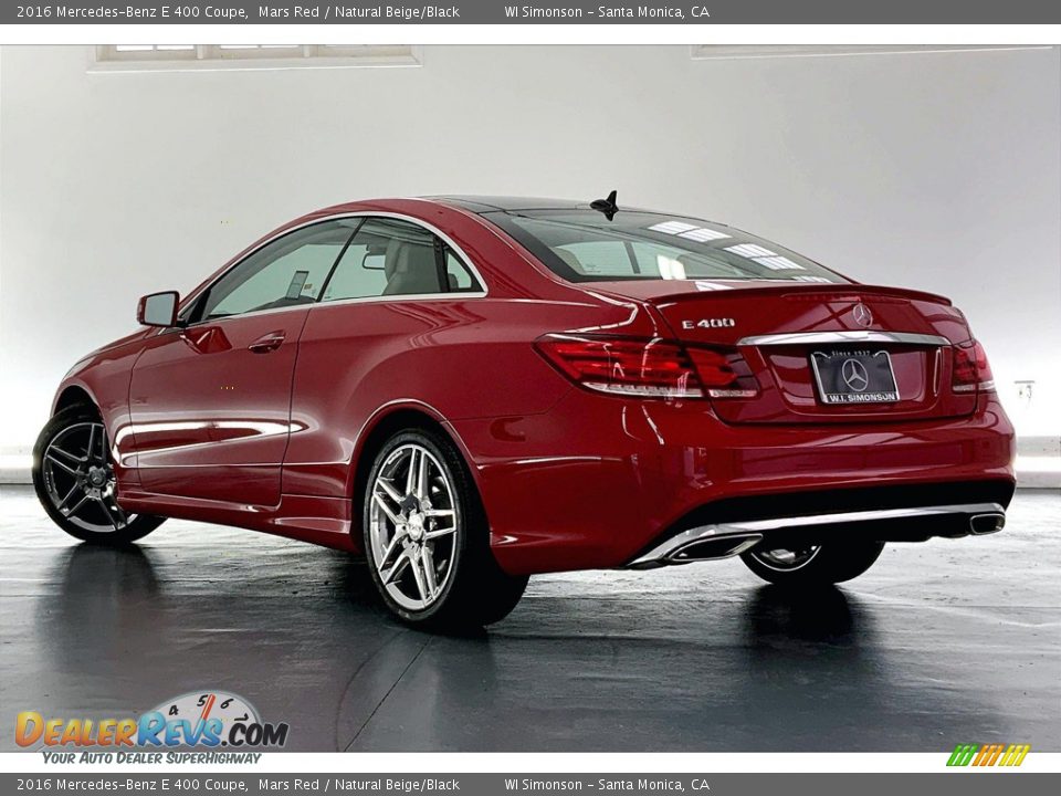 2016 Mercedes-Benz E 400 Coupe Mars Red / Natural Beige/Black Photo #10