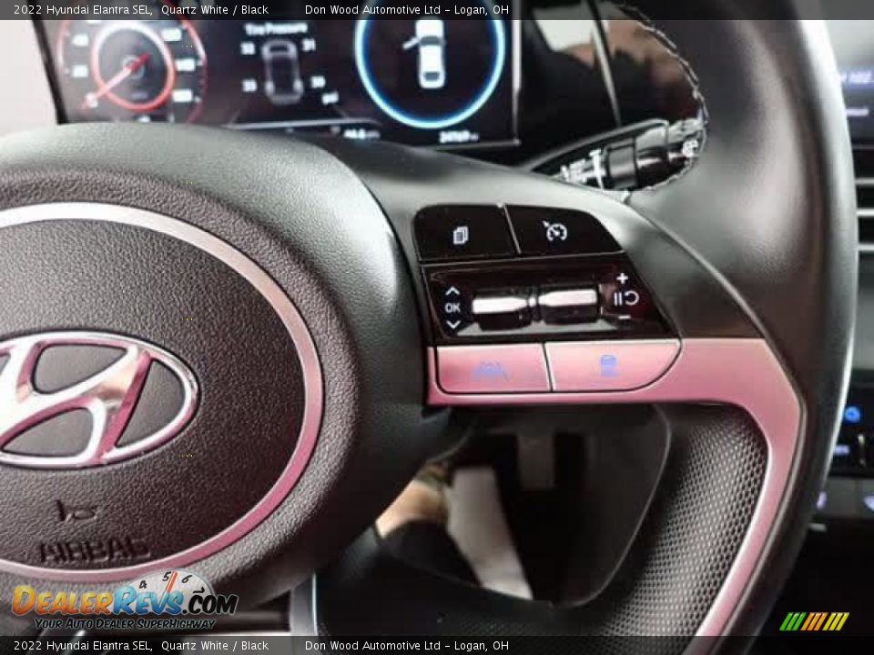 2022 Hyundai Elantra SEL Quartz White / Black Photo #17