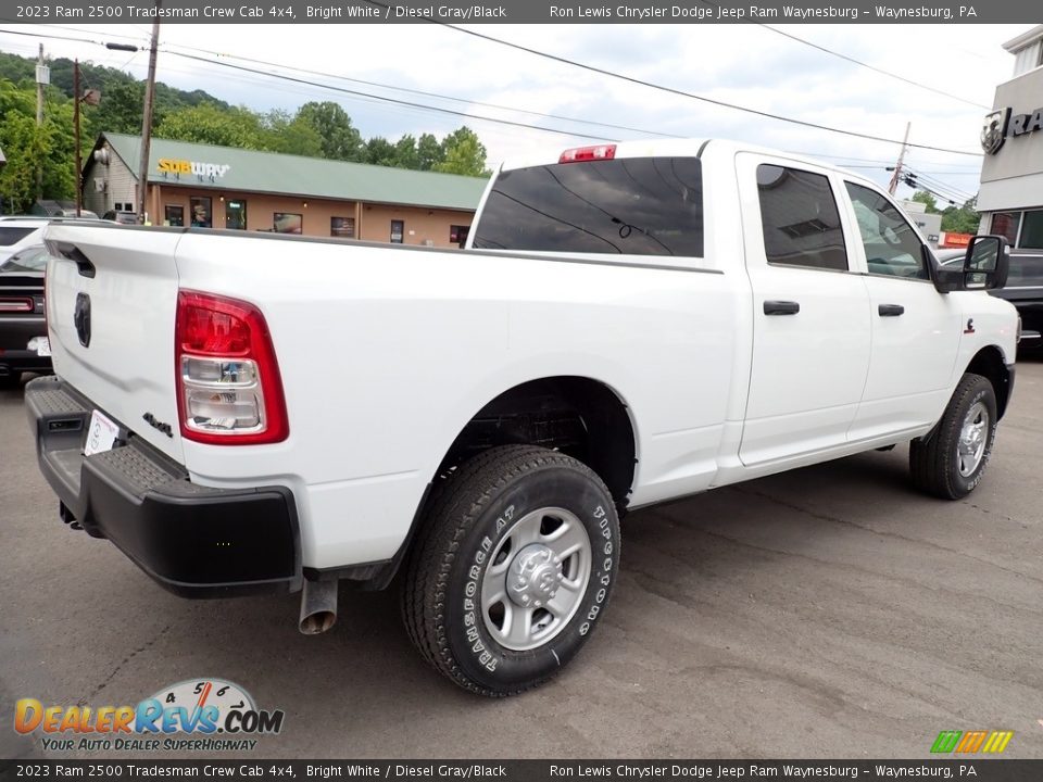 2023 Ram 2500 Tradesman Crew Cab 4x4 Bright White / Diesel Gray/Black Photo #6