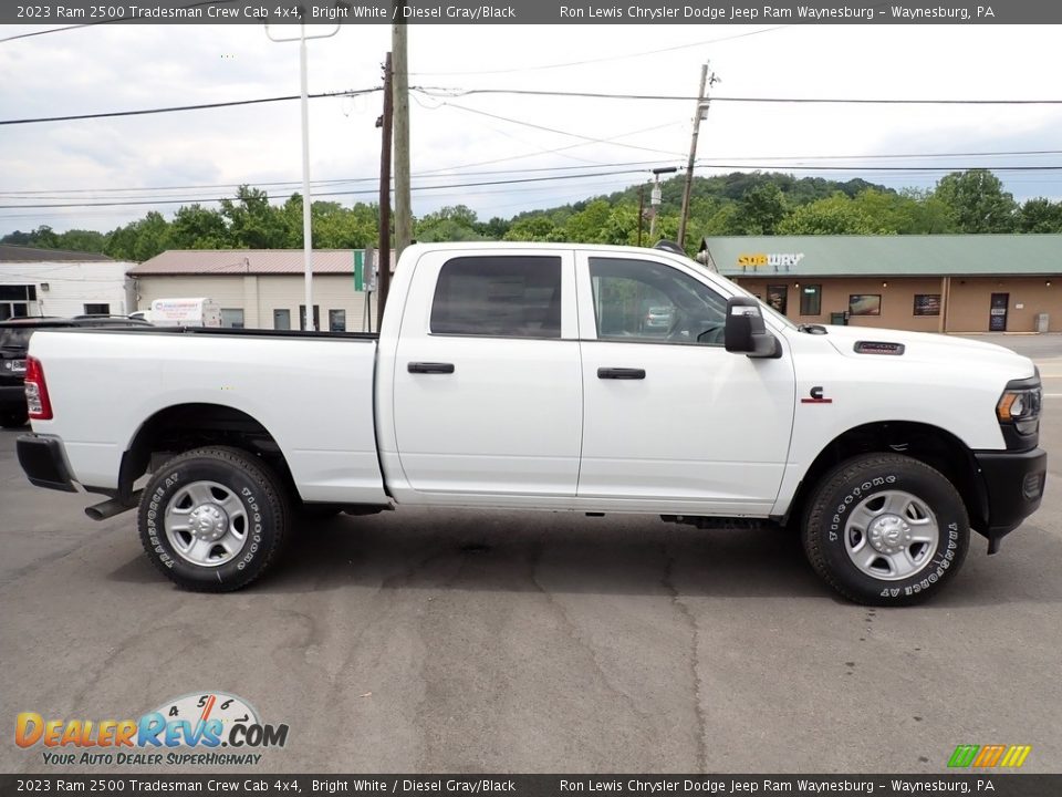 2023 Ram 2500 Tradesman Crew Cab 4x4 Bright White / Diesel Gray/Black Photo #7