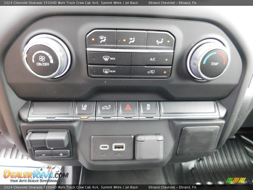 Controls of 2024 Chevrolet Silverado 3500HD Work Truck Crew Cab 4x4 Photo #34