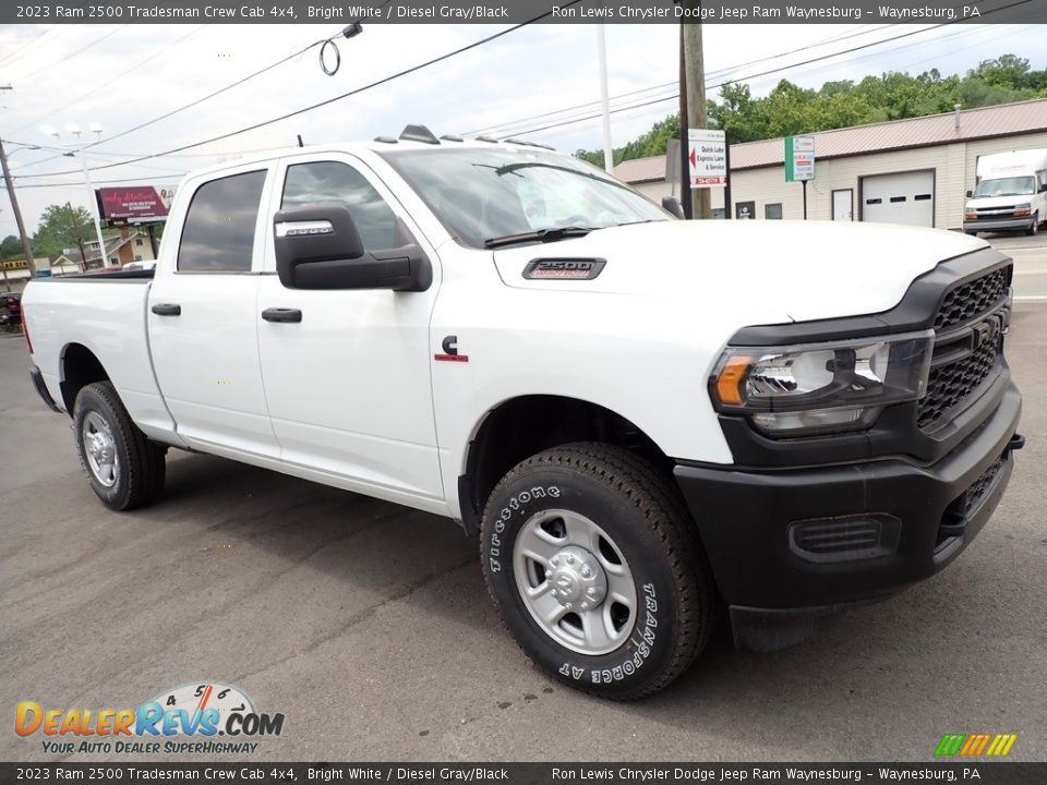 2023 Ram 2500 Tradesman Crew Cab 4x4 Bright White / Diesel Gray/Black Photo #8