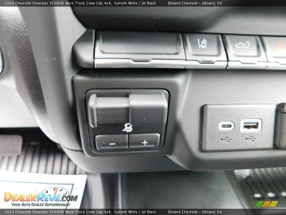 Controls of 2024 Chevrolet Silverado 3500HD Work Truck Crew Cab 4x4 Photo #35