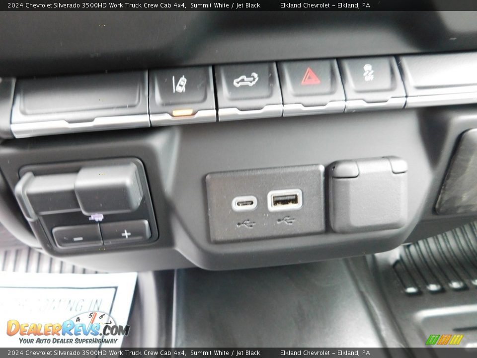 Controls of 2024 Chevrolet Silverado 3500HD Work Truck Crew Cab 4x4 Photo #36