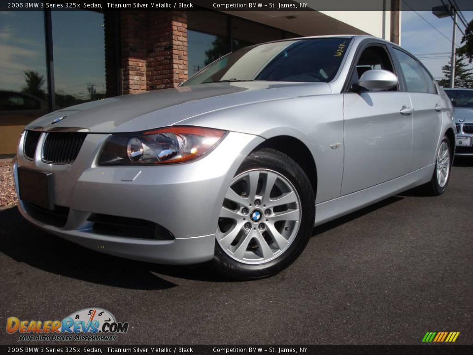2006 BMW 3 Series 325xi Sedan Titanium Silver Metallic / Black Photo #1