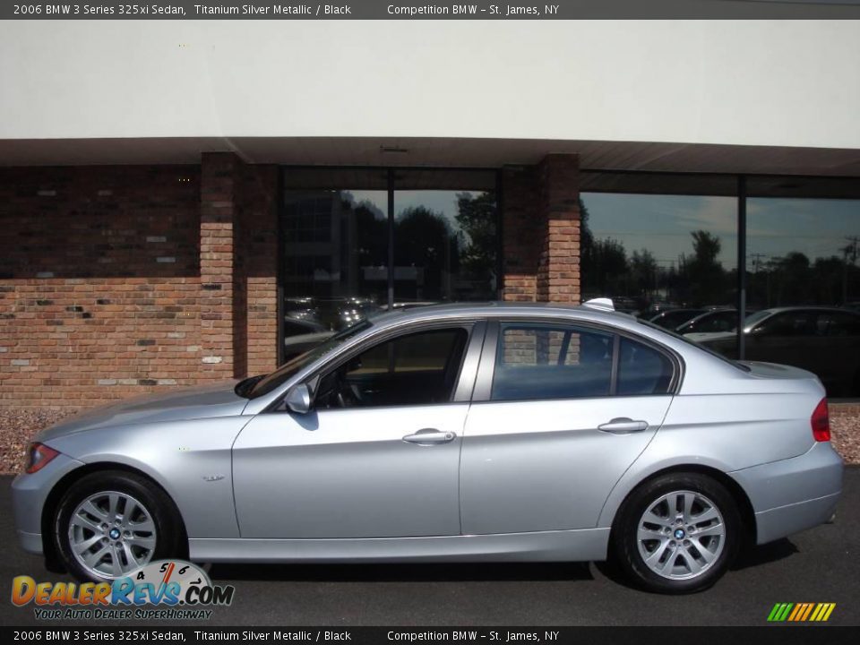 2006 BMW 3 Series 325xi Sedan Titanium Silver Metallic / Black Photo #3