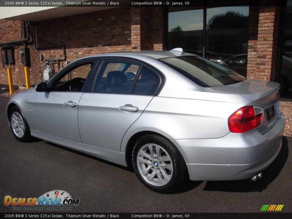 2006 BMW 3 Series 325xi Sedan Titanium Silver Metallic / Black Photo #4