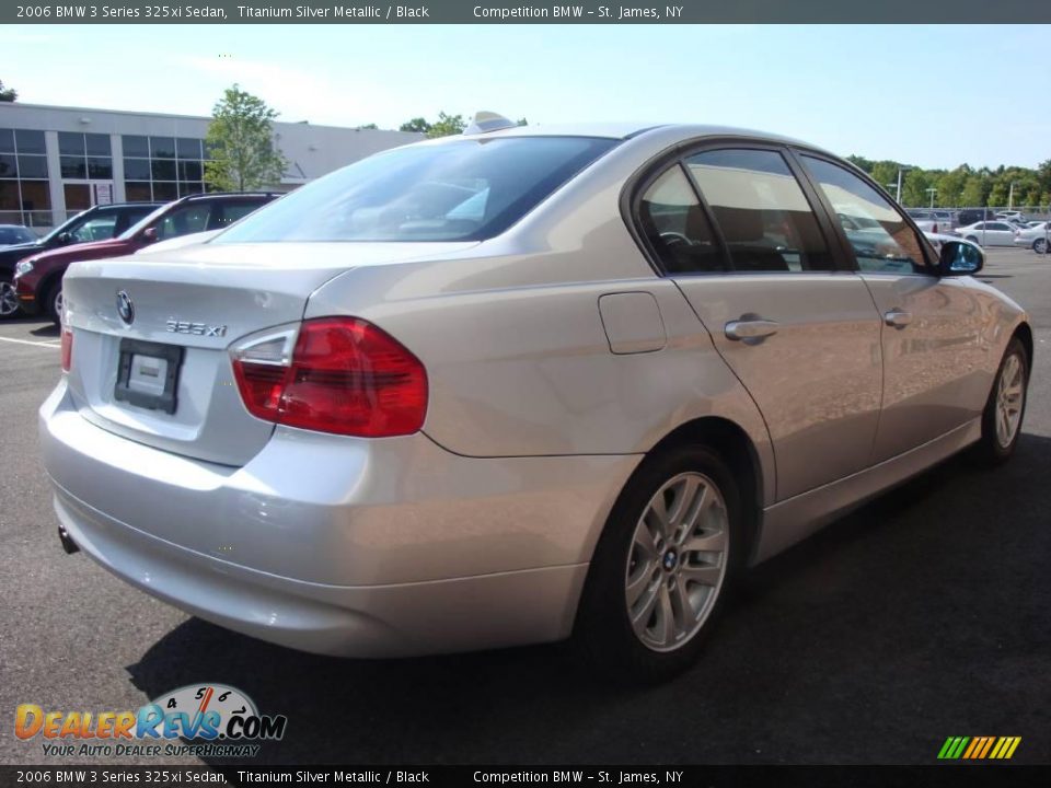 2006 BMW 3 Series 325xi Sedan Titanium Silver Metallic / Black Photo #6