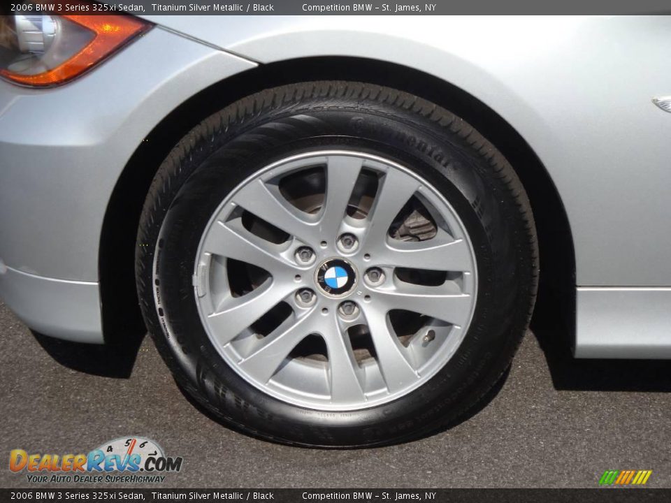 2006 BMW 3 Series 325xi Sedan Titanium Silver Metallic / Black Photo #7