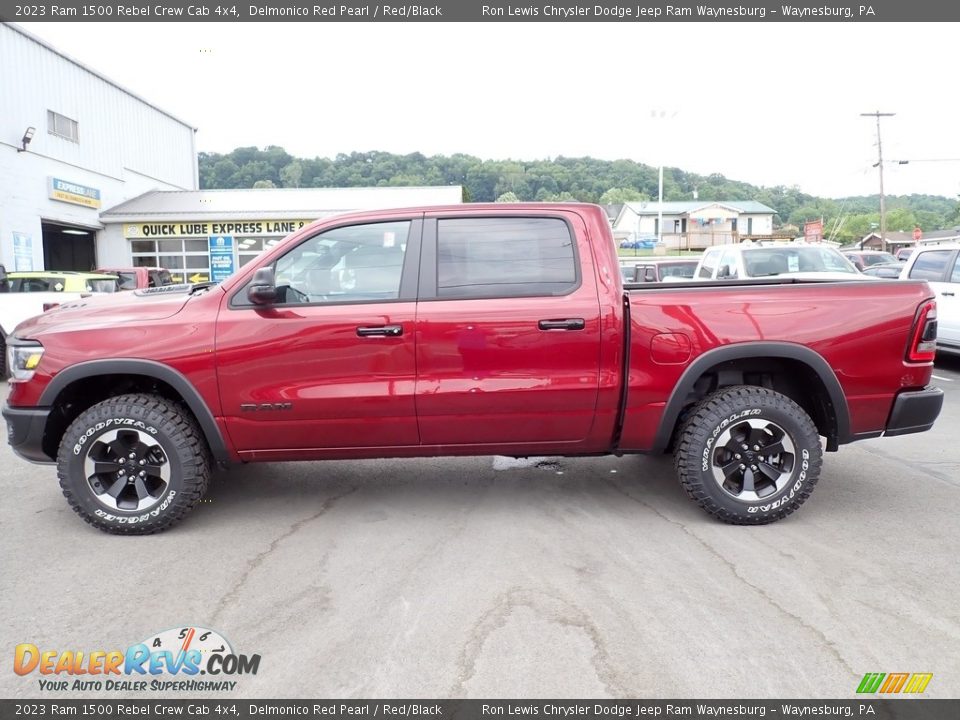 Delmonico Red Pearl 2023 Ram 1500 Rebel Crew Cab 4x4 Photo #2