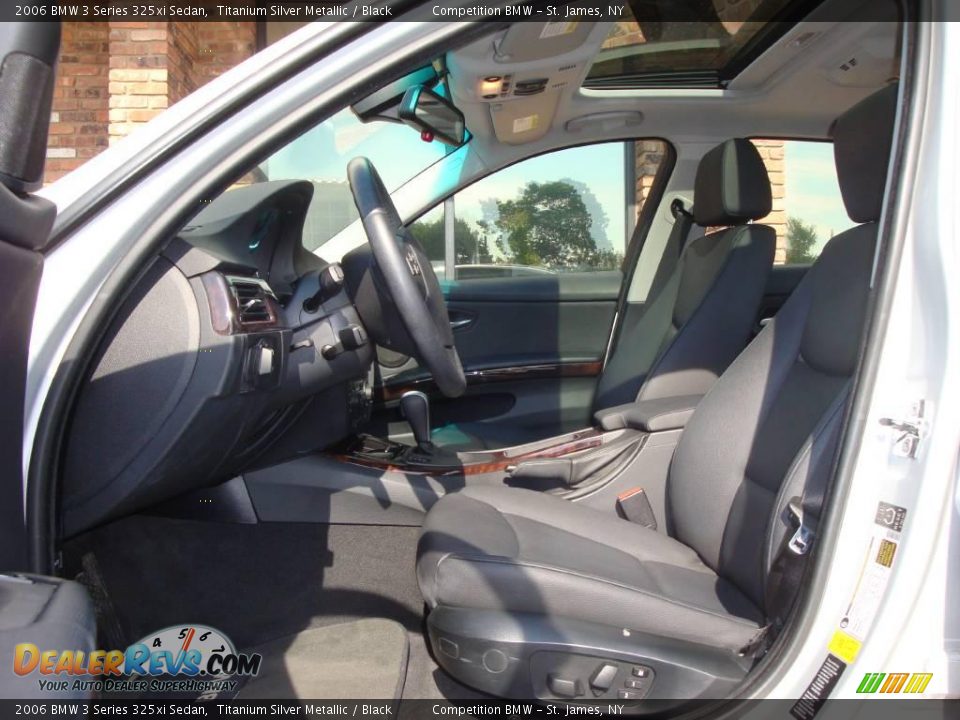 2006 BMW 3 Series 325xi Sedan Titanium Silver Metallic / Black Photo #10