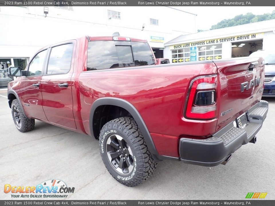 2023 Ram 1500 Rebel Crew Cab 4x4 Delmonico Red Pearl / Red/Black Photo #3