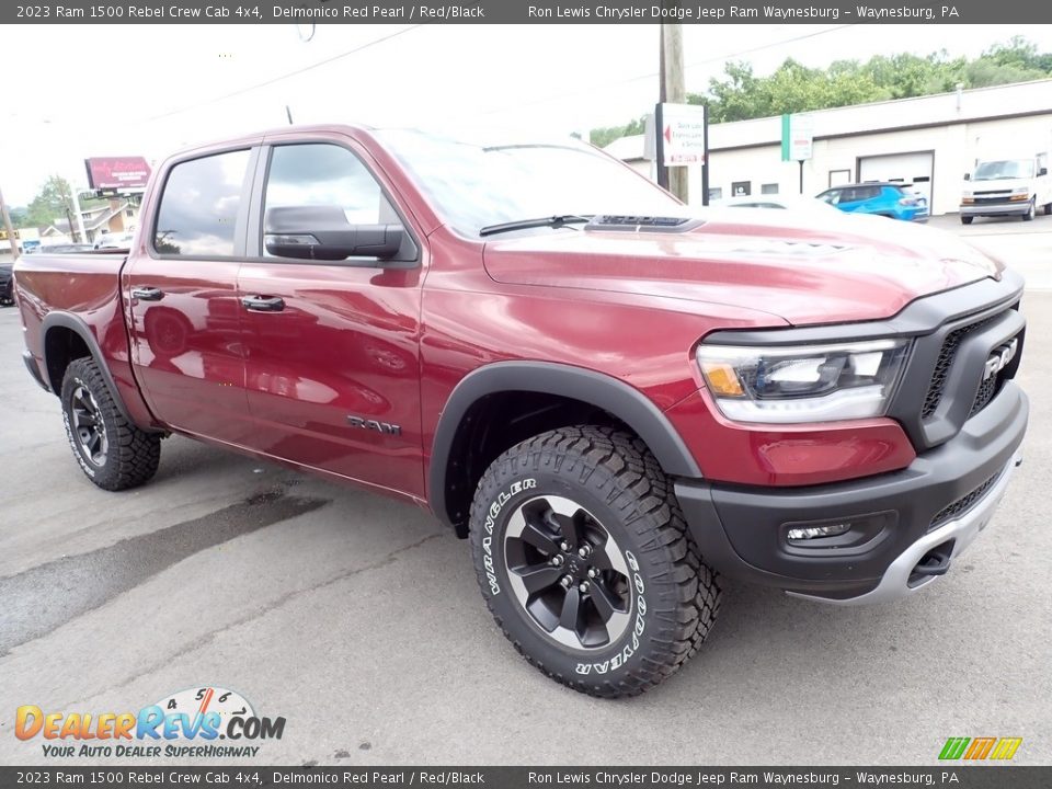 2023 Ram 1500 Rebel Crew Cab 4x4 Delmonico Red Pearl / Red/Black Photo #8