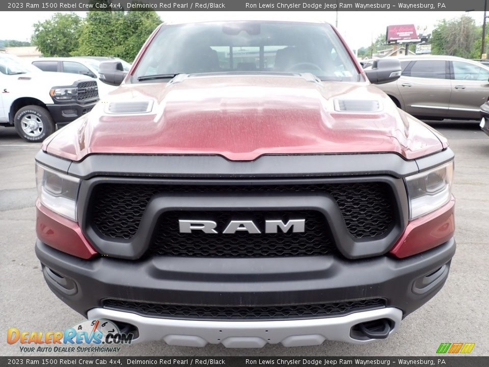 2023 Ram 1500 Rebel Crew Cab 4x4 Delmonico Red Pearl / Red/Black Photo #9