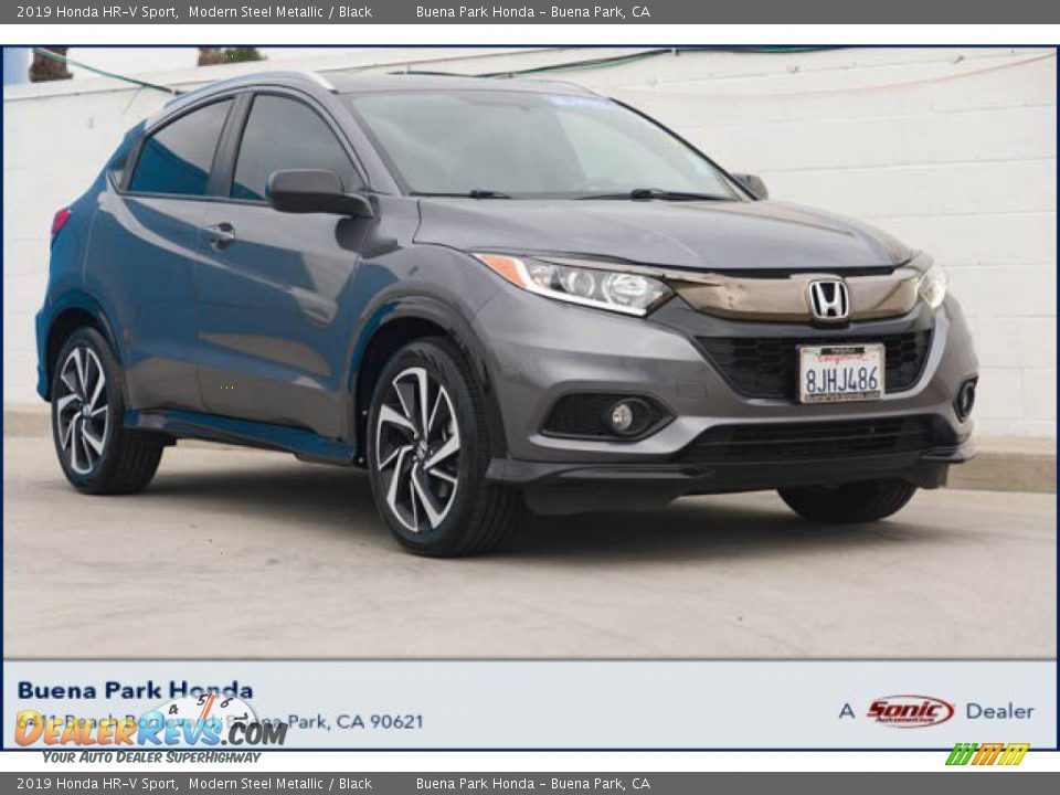 2019 Honda HR-V Sport Modern Steel Metallic / Black Photo #1