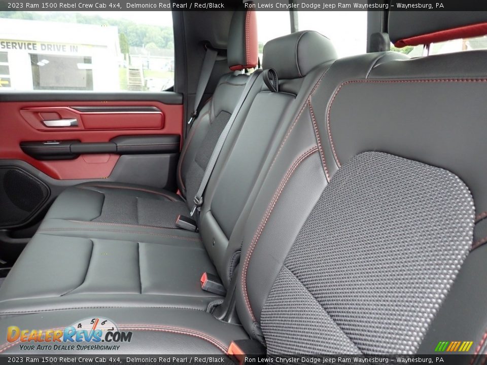 Rear Seat of 2023 Ram 1500 Rebel Crew Cab 4x4 Photo #12