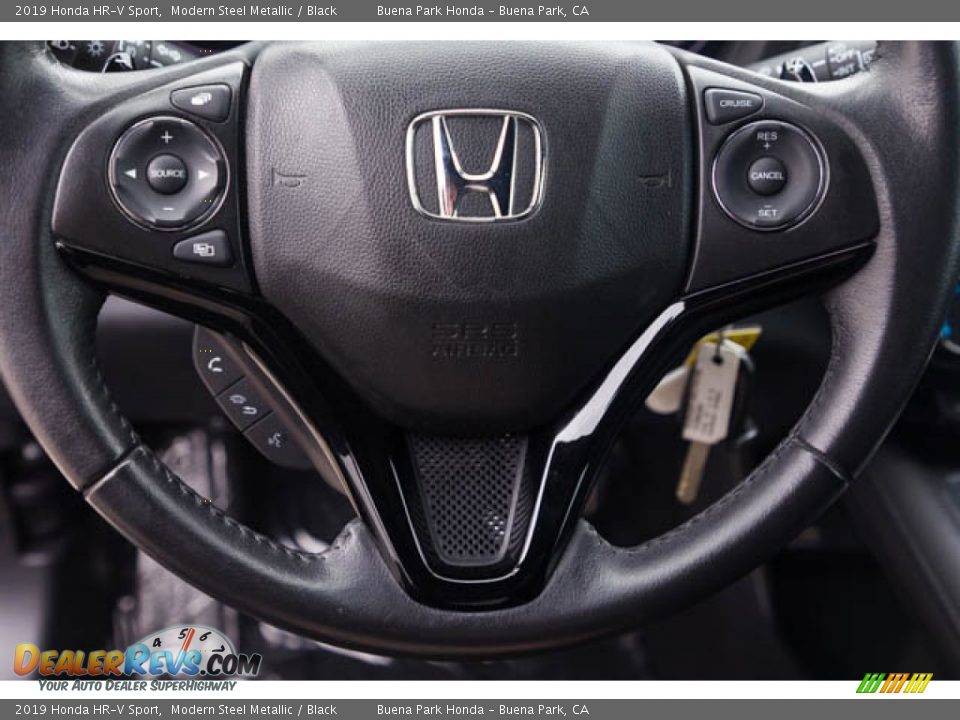 2019 Honda HR-V Sport Modern Steel Metallic / Black Photo #13