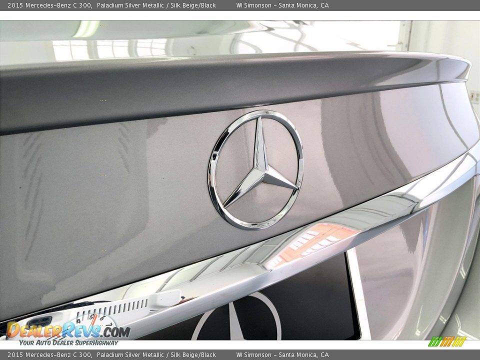 2015 Mercedes-Benz C 300 Paladium Silver Metallic / Silk Beige/Black Photo #7