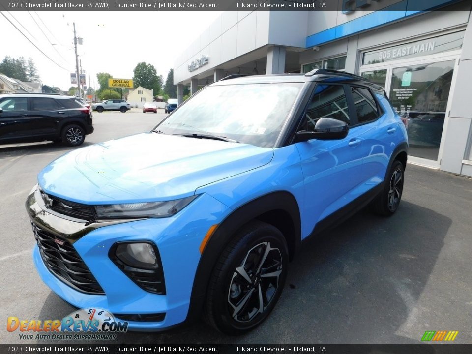 2023 Chevrolet TrailBlazer RS AWD Fountain Blue / Jet Black/Red Accent Photo #2