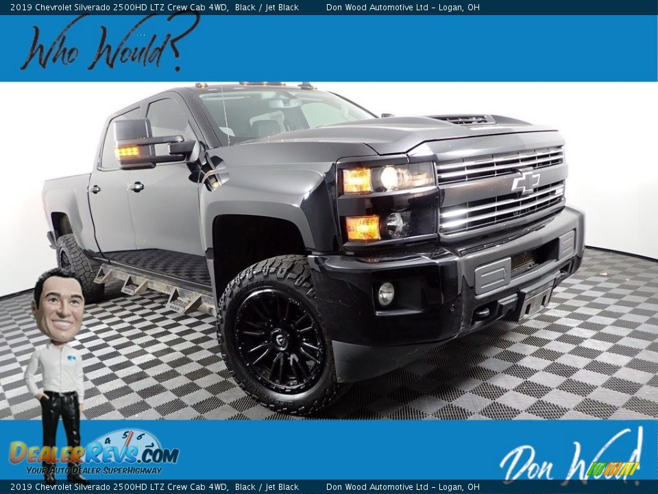 2019 Chevrolet Silverado 2500HD LTZ Crew Cab 4WD Black / Jet Black Photo #1