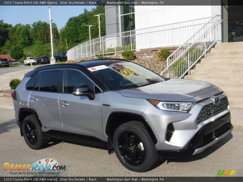 2020 Toyota RAV4 XSE AWD Hybrid Silver Sky Metallic / Black Photo #1