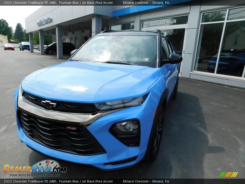 2023 Chevrolet TrailBlazer RS AWD Fountain Blue / Jet Black/Red Accent Photo #3