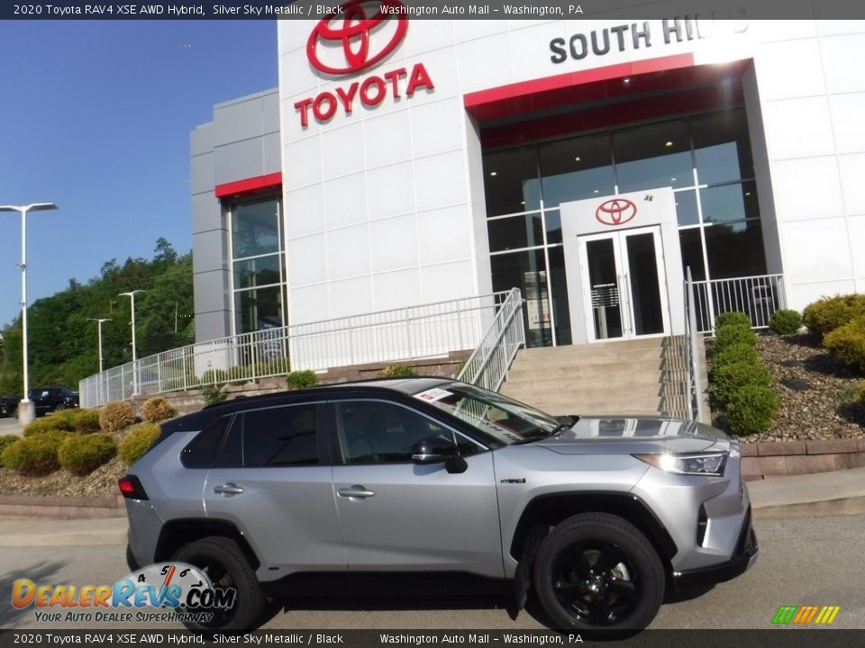 2020 Toyota RAV4 XSE AWD Hybrid Silver Sky Metallic / Black Photo #2