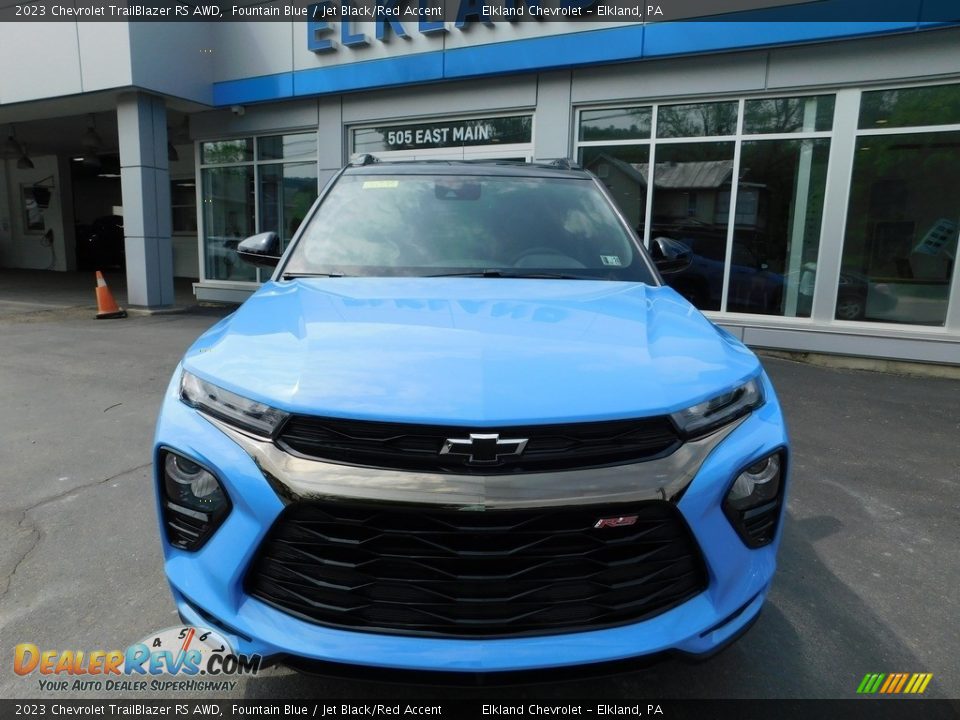 2023 Chevrolet TrailBlazer RS AWD Fountain Blue / Jet Black/Red Accent Photo #4