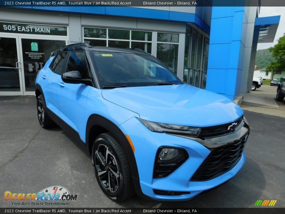 2023 Chevrolet TrailBlazer RS AWD Fountain Blue / Jet Black/Red Accent Photo #5