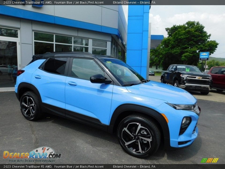 2023 Chevrolet TrailBlazer RS AWD Fountain Blue / Jet Black/Red Accent Photo #6