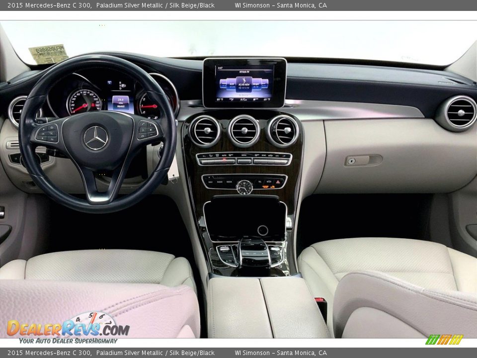 2015 Mercedes-Benz C 300 Paladium Silver Metallic / Silk Beige/Black Photo #15