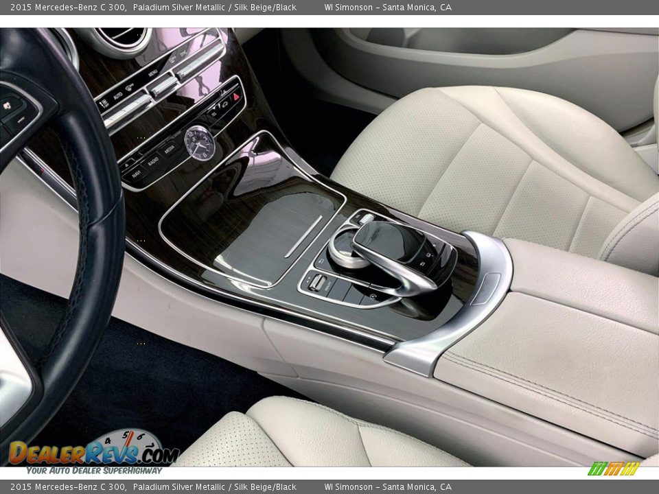 2015 Mercedes-Benz C 300 Paladium Silver Metallic / Silk Beige/Black Photo #17