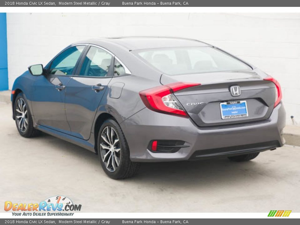 2018 Honda Civic LX Sedan Modern Steel Metallic / Gray Photo #2