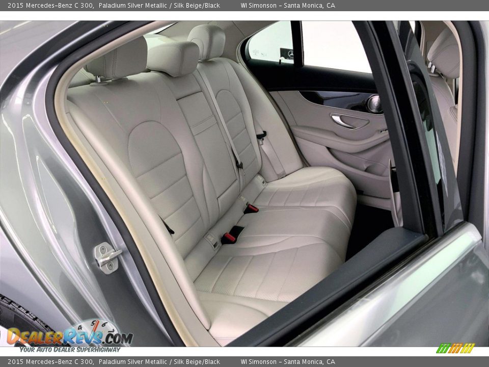 2015 Mercedes-Benz C 300 Paladium Silver Metallic / Silk Beige/Black Photo #19