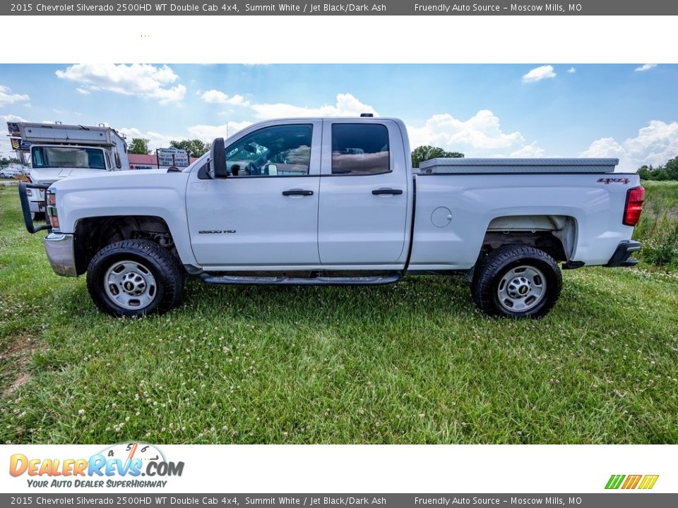 2015 Chevrolet Silverado 2500HD WT Double Cab 4x4 Summit White / Jet Black/Dark Ash Photo #7