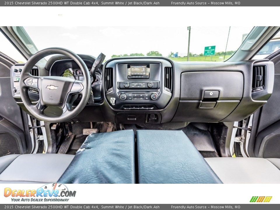 2015 Chevrolet Silverado 2500HD WT Double Cab 4x4 Summit White / Jet Black/Dark Ash Photo #12