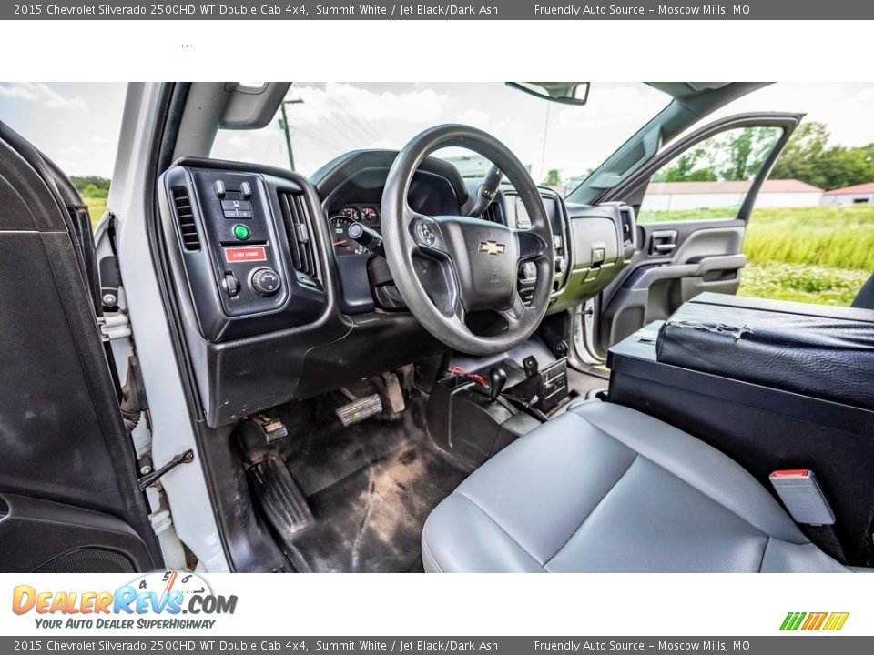 2015 Chevrolet Silverado 2500HD WT Double Cab 4x4 Summit White / Jet Black/Dark Ash Photo #13