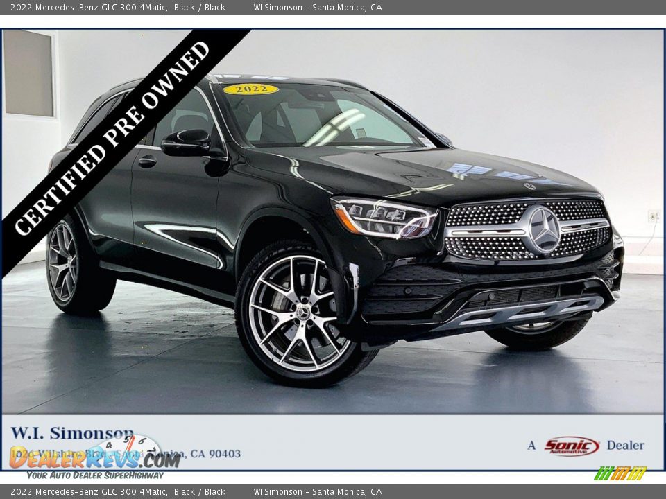 2022 Mercedes-Benz GLC 300 4Matic Black / Black Photo #1