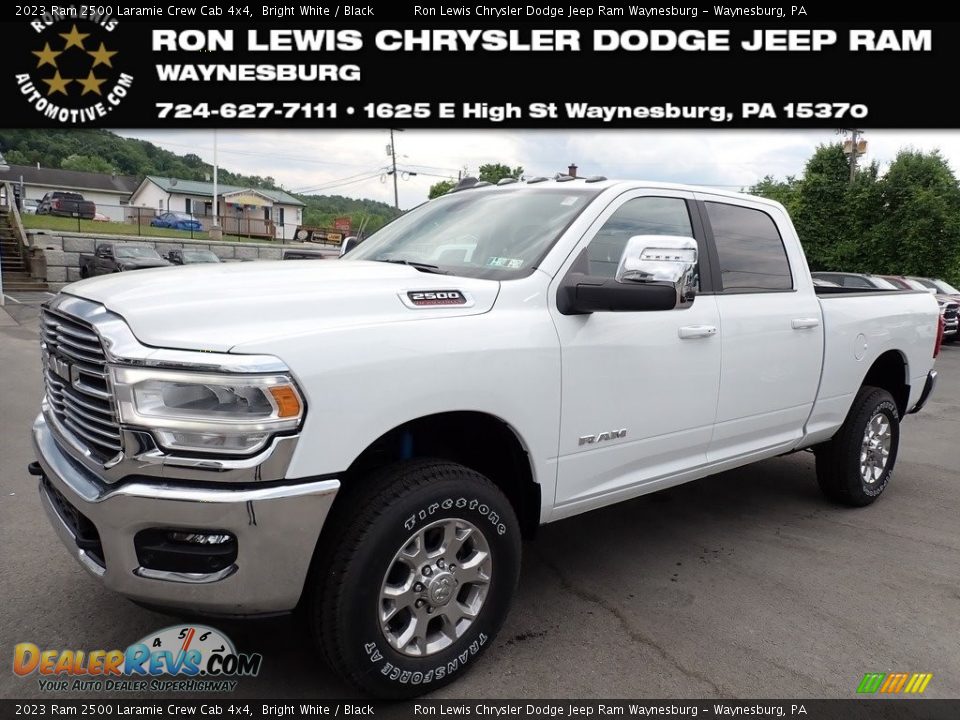 2023 Ram 2500 Laramie Crew Cab 4x4 Bright White / Black Photo #1