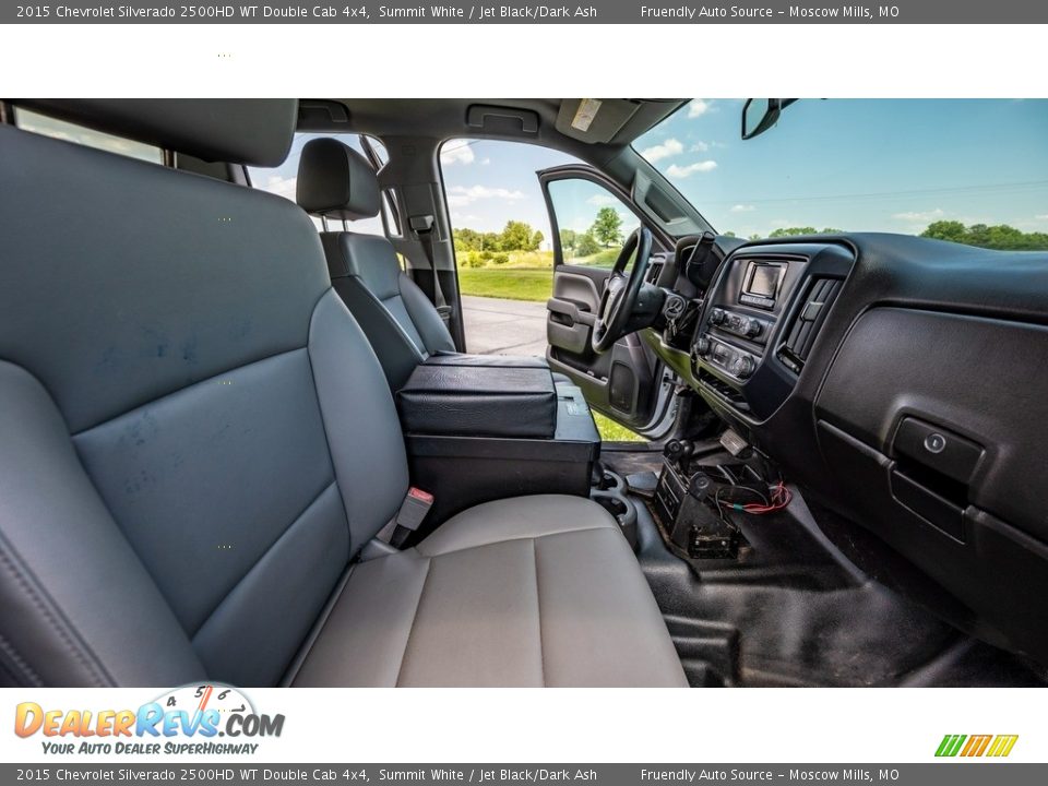 2015 Chevrolet Silverado 2500HD WT Double Cab 4x4 Summit White / Jet Black/Dark Ash Photo #16