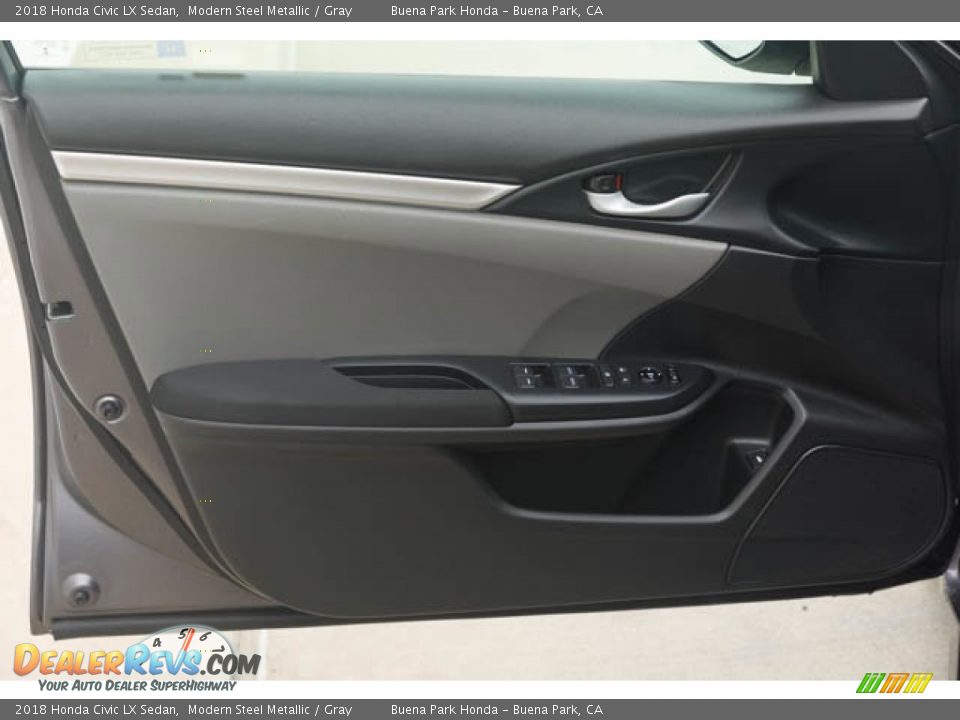 2018 Honda Civic LX Sedan Modern Steel Metallic / Gray Photo #28