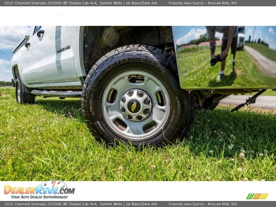 2015 Chevrolet Silverado 2500HD WT Double Cab 4x4 Summit White / Jet Black/Dark Ash Photo #21