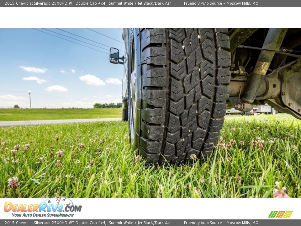 2015 Chevrolet Silverado 2500HD WT Double Cab 4x4 Summit White / Jet Black/Dark Ash Photo #24